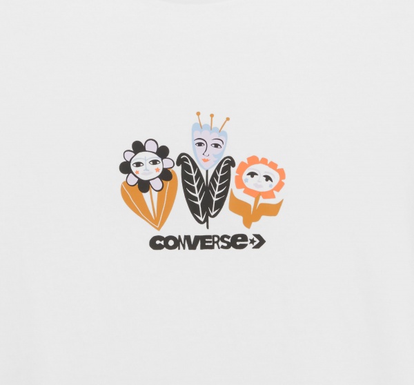 Футболка Converse WHM Graphic Tee 10024264-A01 р.L білий