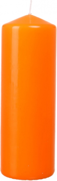 Свічка циліндр 20х7 см помаранчева