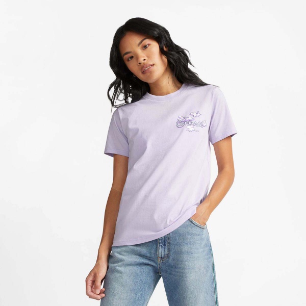 Футболка Converse SEASONAL GRAPHIC WORD ART SS TEE 10024536-533 р.M фіолетовий
