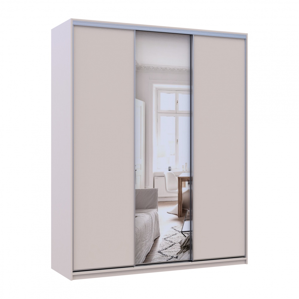 Шафа-купе Сіті Лайт Doros ДСПдзеркало 1,8 м 1800x600x2250 мм кашемір двері ДСП/дзеркало/ДСП