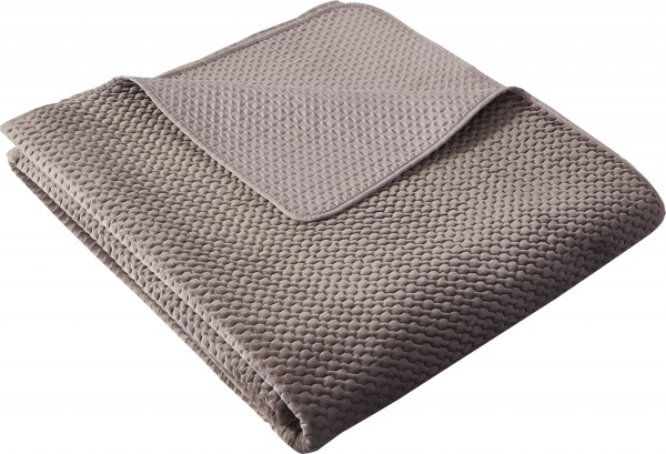 Покрывало Basic 3D Velvet 160x220 см La Nuit серый 