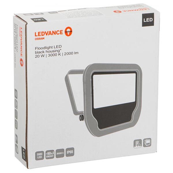 Прожектор светодиодный Osram Ledvance Flood 20 Вт IP65 черный