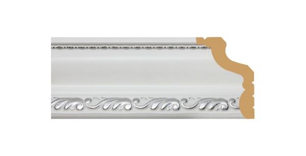 Плінтус для натяжної стелі Dellos Baget 148-2-114 2400x45x31мм 