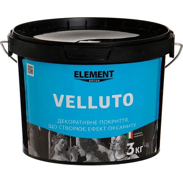 Декоративное покрытие моделирующая Element Decor Velluto 3 кг перламутровый