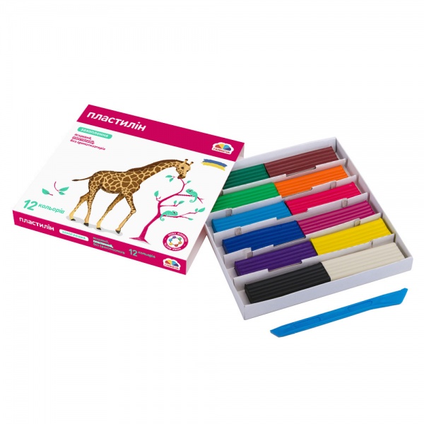 Пластилин 12 цветов 192 г Гамма UA