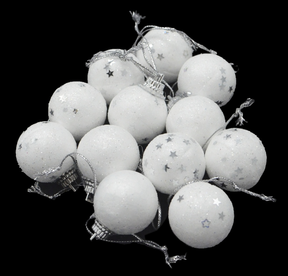 Набір ялинкових куль ACF22001 HIPS d 30 мм 12 шт./уп.