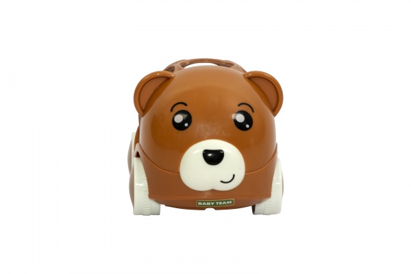 Іграшка-брязкальце Baby Team Машинка-ведмедик 8414