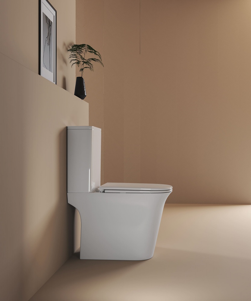 Унитаз-компакт Rapal Smaland Rimless, с сиденьем soft-close