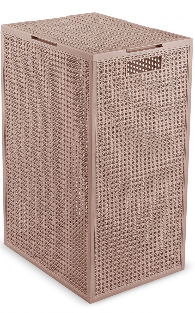 Корзина для белья Curver 261329 розовый разборная Кауа 60 л 585x380x290 мм — фото 1
