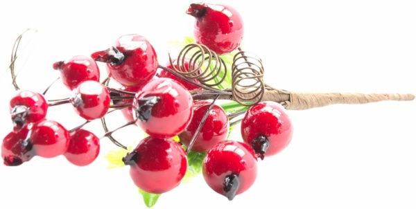 Гілочка декоративна Пучечок ягід барбарису 16 см EYK11-161  