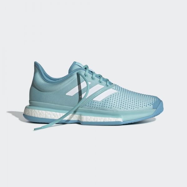 Кроссовки Adidas SoleCourt Boost M x Parley CG6339 р.9 бирюзовый