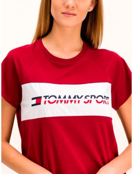 Футболка Tommy Hilfiger BLOCKED TEE LOGO S10S100331XAI S червоний