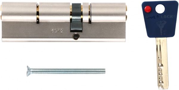 Цилиндр Mul-T-Lock 7х7 40x60 ключ-ключ 100 мм никель