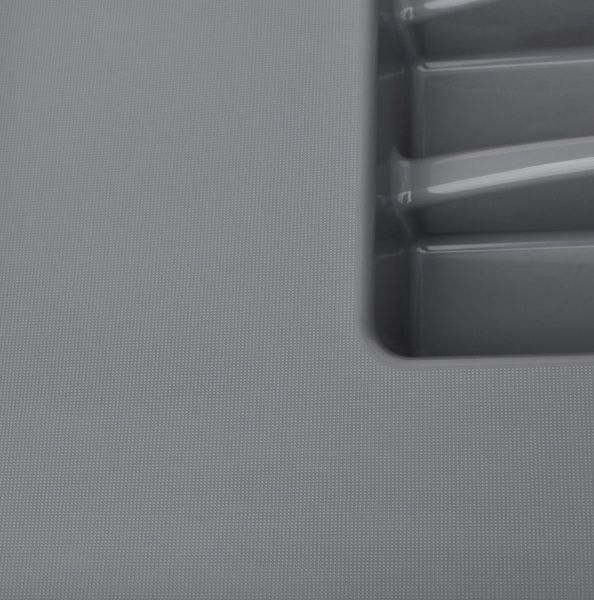 Лоток для столових приборів в базу 300-350 мм сірий