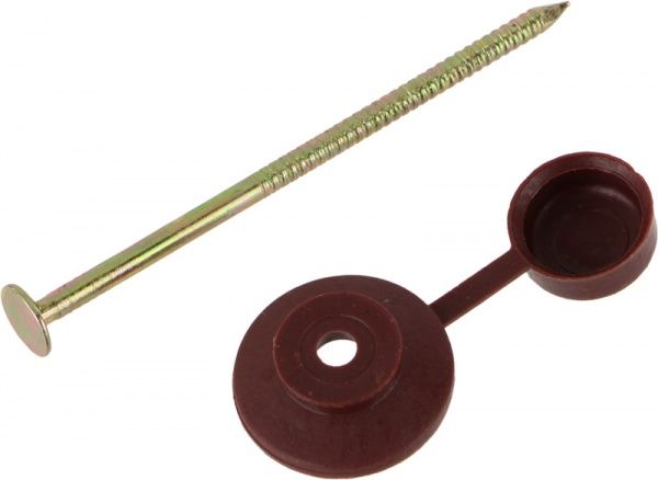 Гвозди для битумных волнистых листов 3,2x70 мм 20 шт острый 3,2х70 мм красный