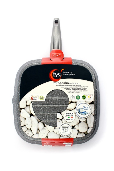 Сковорода-гриль Mineralia Induction 28х28 см TVS