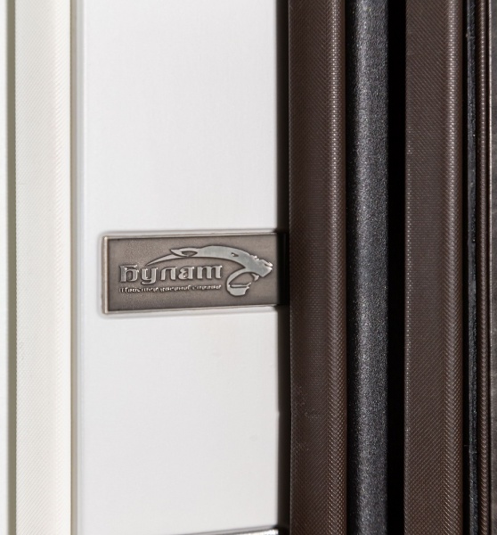 Дверь входная Булат Ультра (квадро) 540/249 Wavestone grey грей / белый супермат 2050x950 мм правая