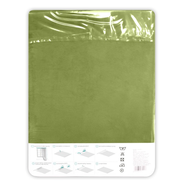 Штора VELOUR 150х275 светло-зеленый Decora textile