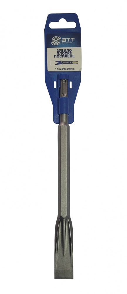 Зубило A.T.T. плоское усиленное 20 мм SDS-plus 250 мм