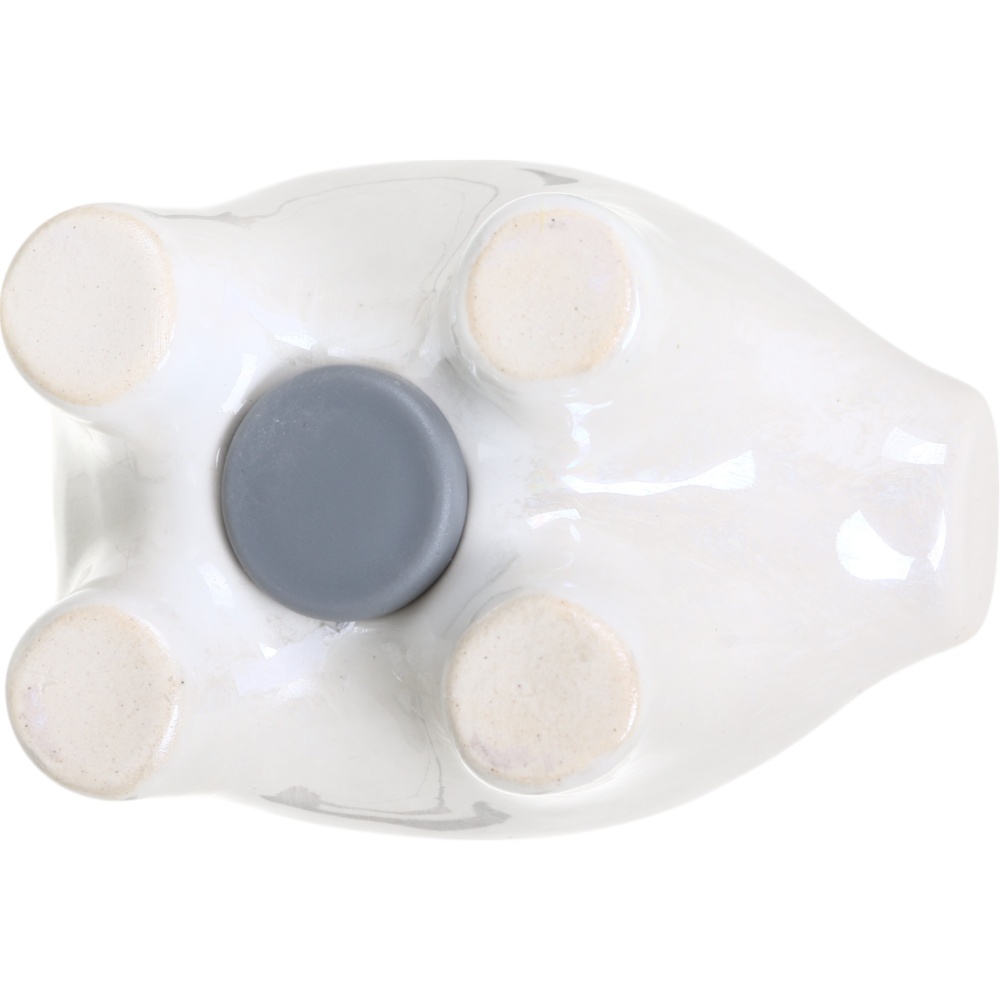 Копилка Eterna 2029 белая с сиянием 9x10x12,5 см