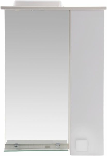 Зеркало со шкафчиком Мойдодыр Домино-50х80 Беж. (Зеркальний) 
