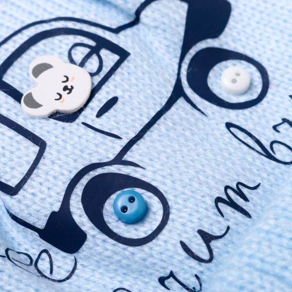 Шапочка детская для мальчика Luna Kids р.36 светло-голубой 2111