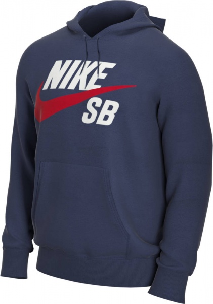 Джемпер Nike M NK SB ICON HOODIE PO ESSNL AJ9733-410 р. XL темно-синій