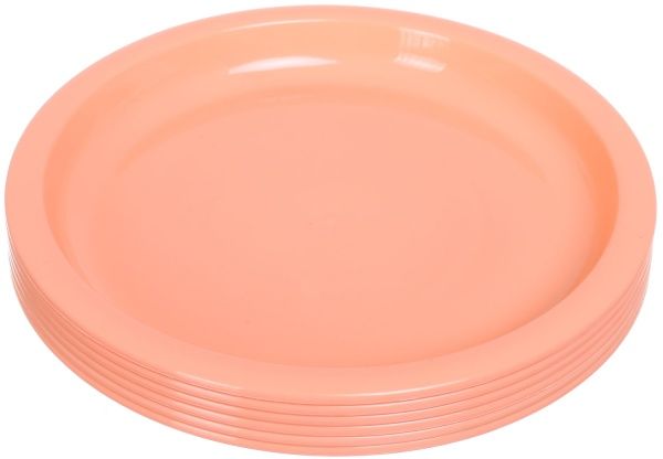 Набор тарелок Verona 18,7 см 6 шт. персиковый Flamberg Smart Kitchen