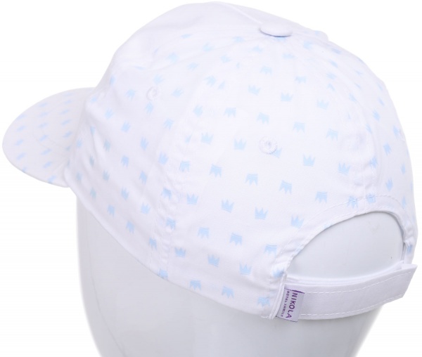 Кепка для дівчаток Pampona 21 L 08 р.50 біло-блакитний 