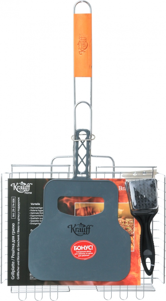 Решетка-гриль KRAUFF + веер и щетка в подарок 29-274-006