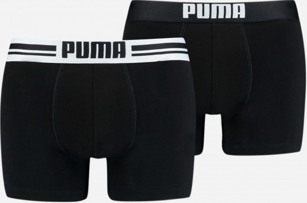 Труси Puma PLACED LOGO BOXER 2P BLACK 90651903 р.XL чорний