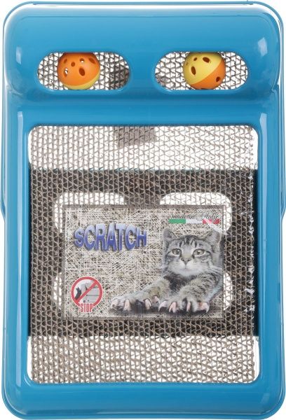 Когтеточка с двумя мячами 40х28х11 см