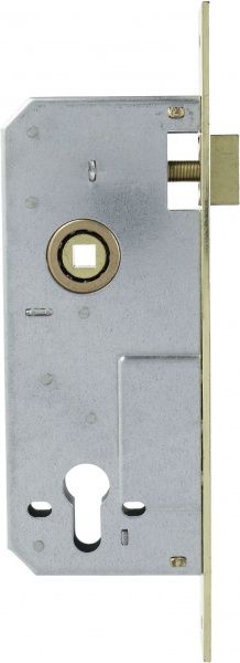Замок врізний з ручками Bravo PZ 85 мм золотий