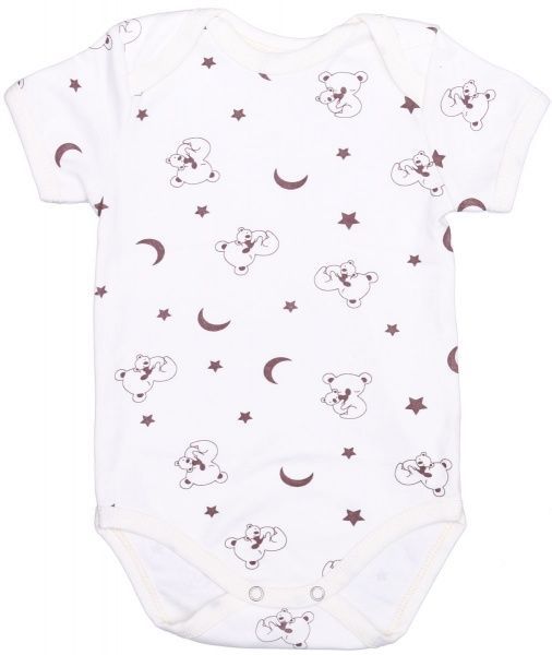 Боди Bambinelli с коротким рукавом Мишка р.68 белый с рисунком 