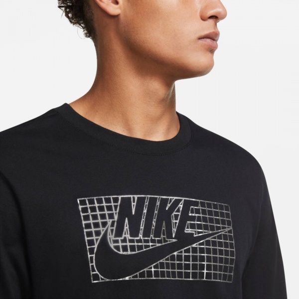 Футболка Nike M NSW LS TEE FUTURA FOIL CZ4708-010 L чорний