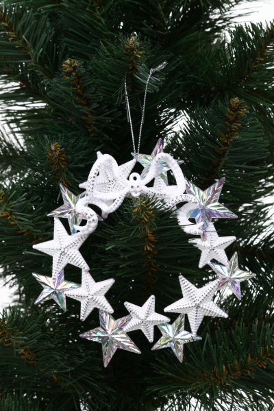 Подвеска пластиковая Global Treasure Веночек из звезд 14 см в ассортименте P2117014-B1/4