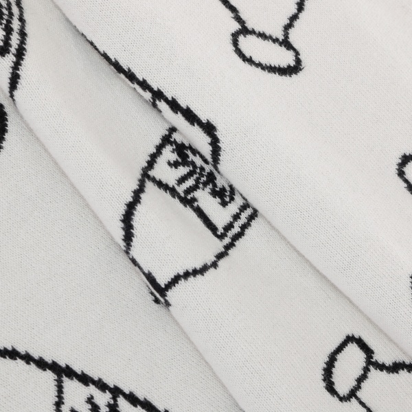 Плед Banian Милки Вей 90x100 см молочный с принтом 