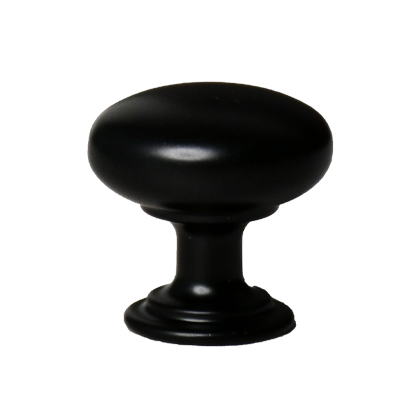 Меблева ручка кнопка Kerron на один отвір мм K-2360 MBN матовий чорний