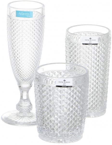 Набор стаканов Bicos Cinza прозрачный 330 мл 4 шт. 49000001 Vista Alegre