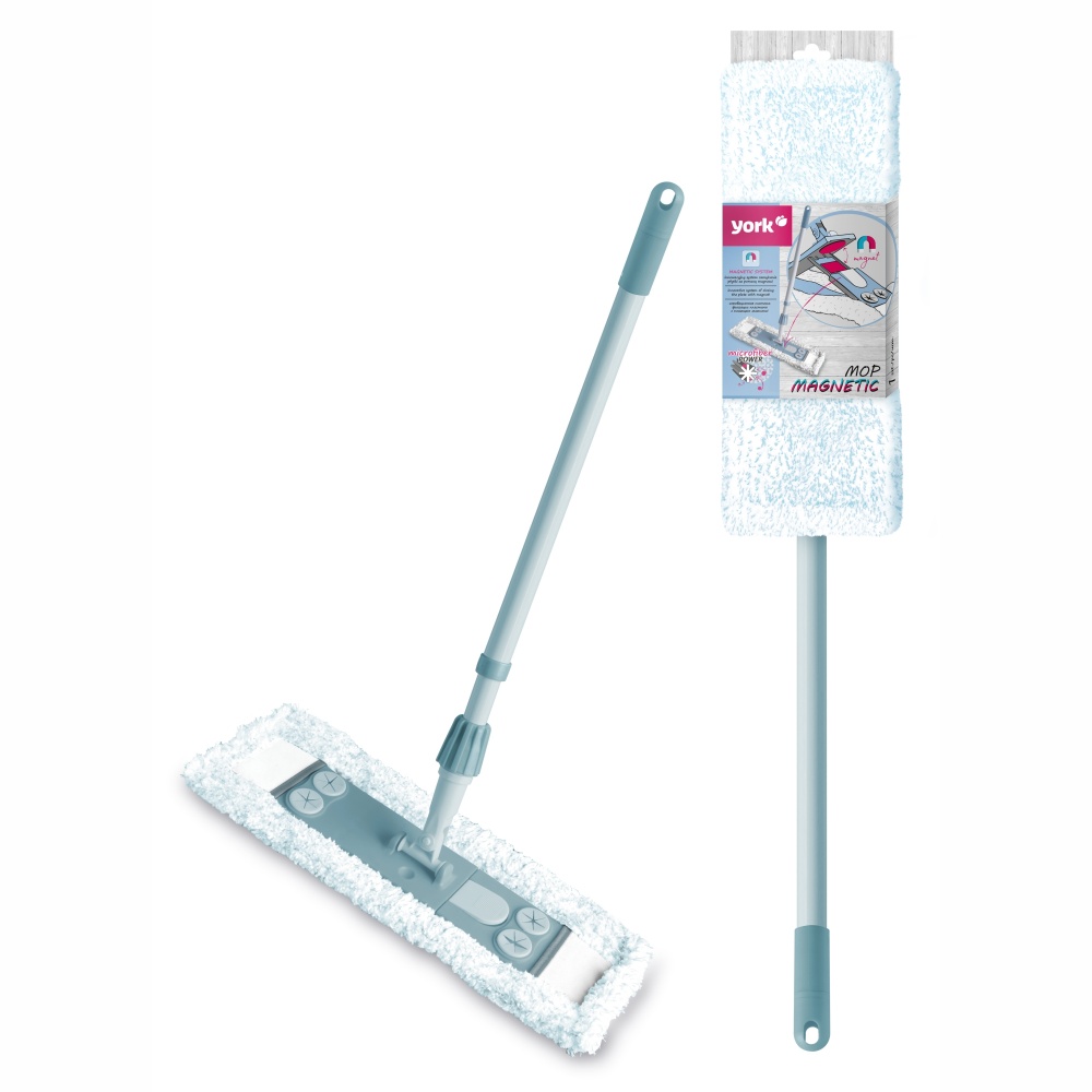 Швабра-моп для пола York МОР плоский МАГНЕТИК 46 см зеленый 8169