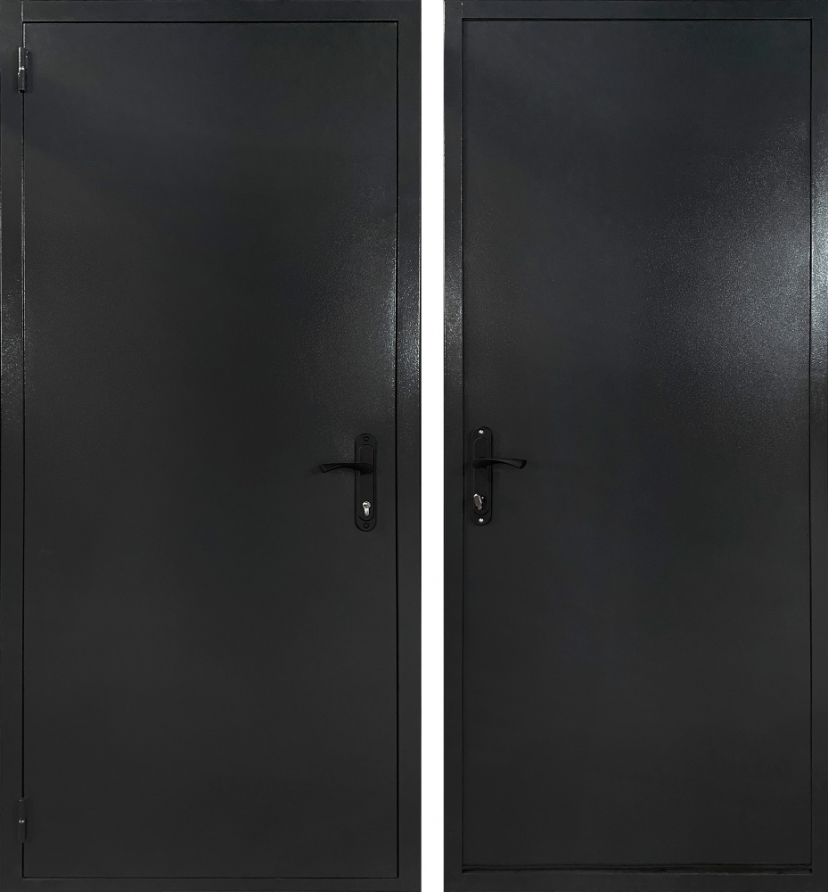 Двері вхідні Міністерство дверей ТехноБуд мет/мет-1 сірий 2050х860 мм праві