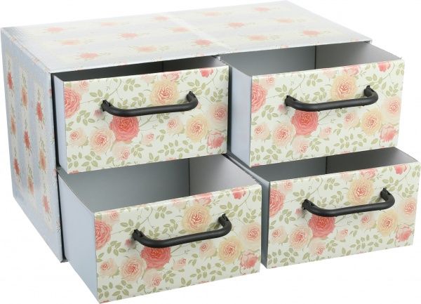 Комод картонний Miss Space Provenzale 4 відділення блакитний