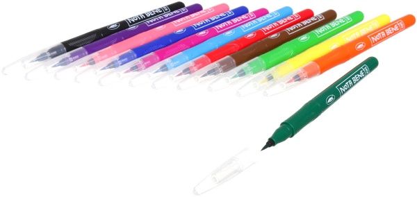 Фломастеры-кисточки Super Brush 12 шт. Nota Bene