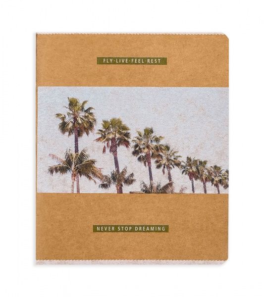 Комплект зошитів Не переставай мріяти 96 аркушів у клітинку крафт 10 шт. Поділля