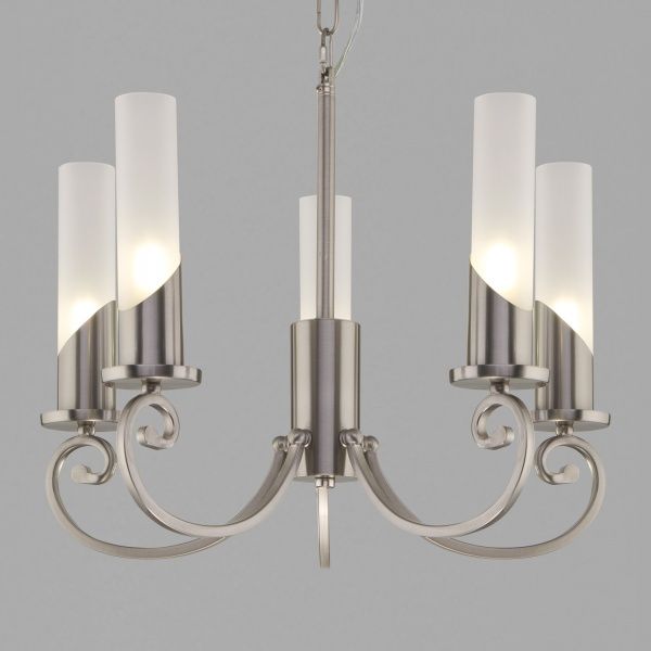 Люстра підвісна Strotskis Banci 60117/5 5x60 Вт E14 нікель 