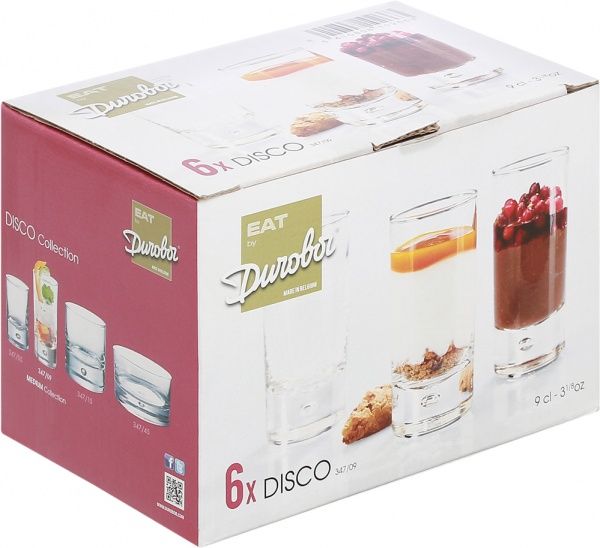 Набор рюмок для коктейля Disco 90 мл 6 шт. Durobor