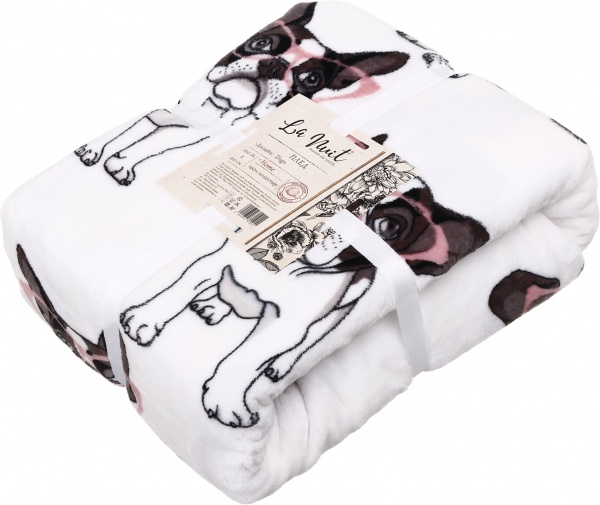 Плед Frannel Dogs 200x220 см разноцветный La Nuit 