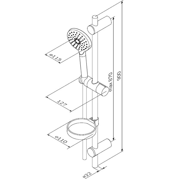 Комплект смесителей для ванны AM.PM Tender F40945A00