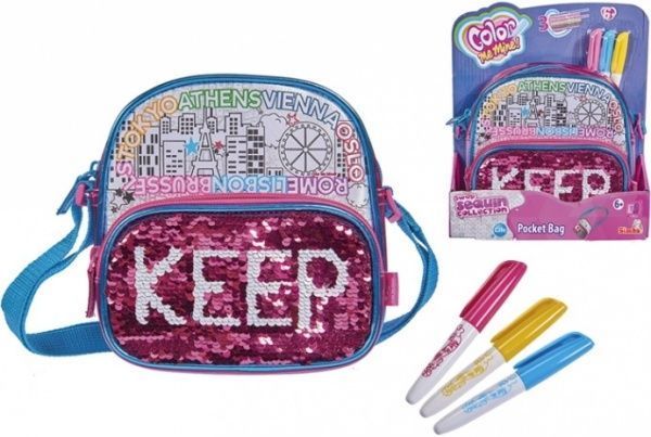 Сумка-раскраска Simba Color me mine Keep с 3 маркерами 6374264