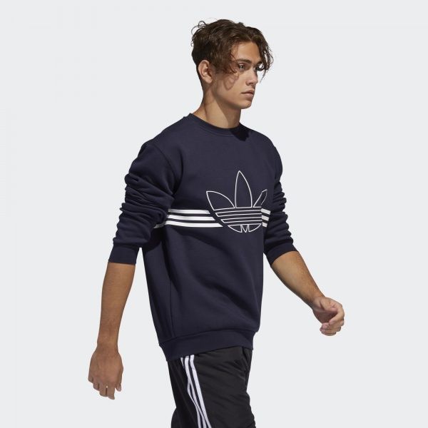 Джемпер Adidas OUTLINE CRW FLC EJ8778 р. L темно-синий